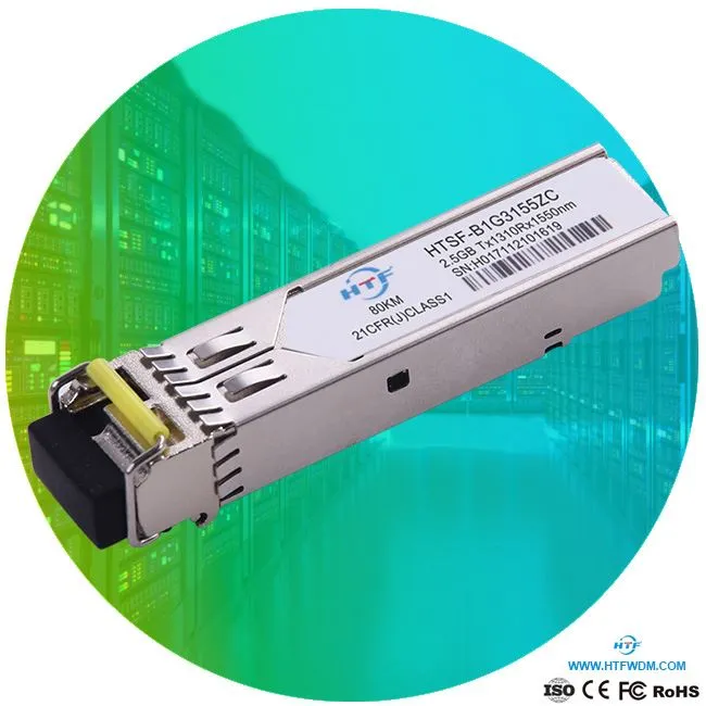 Transceivers BIDI 1310nm 80km SMF LC SFP UPC